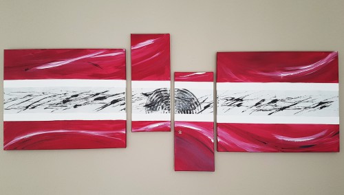 2017
Acryl - Quadrichon
50 x 160 x 2 cm
Verkauft Fernweh II