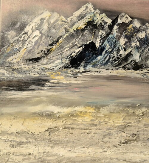 Öl auf Holzkeilrahmen mit Leinwand bespannt, 40x40 cm
400 ,-- € oder als Mietpreis monatlich 40,-- € Tofana
