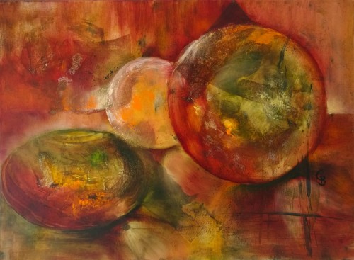 Mischtechnik in Öl
60 x 80 x 2 cm
Verkauft Glaskugeln