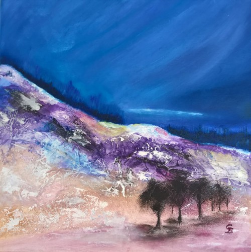 Mischtechnik
50 x 50 x 2 cm
Preis: 360 Euro oder als Mietpreis 36 € monatlich Silence