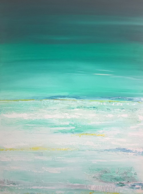 Mischtechnik
100 x 70 x 2 cm
Preis: 350 Euro oder als Miete 35 € monatlich Fernweh III