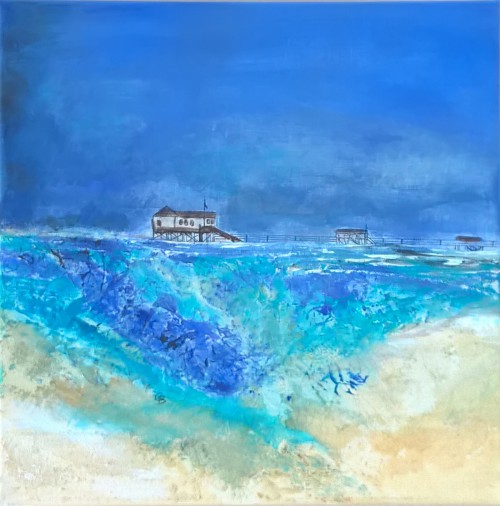 2018
Mischtechnik
40 x 40 x 2 cm
Preis: 200 Euro St. Peter Ording