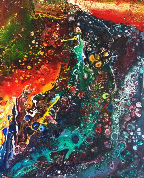 2018
Acryl-Gießtechnik / Acrylic Pouring
50x40x2 cm
350,-- € oder als Miete 35 € monatlich ohne Titel