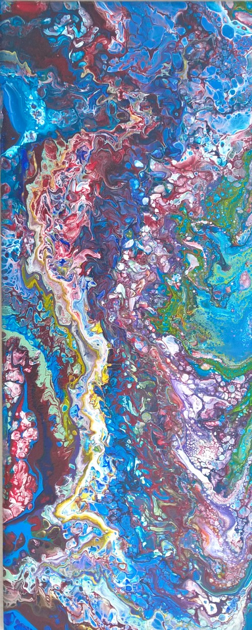 2018
Acryl-Gießtechnik / Acrylic Pouring
20x50x2 cm
150,-- € o. T.
