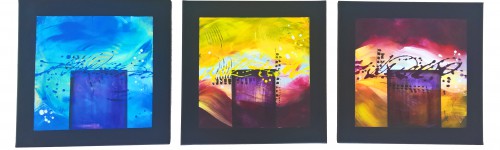 2019
Acryl
150 x 50 cm ( 3 x 50 x 50 cm)
Preis: 750€ oder als Mietpreis 75 € monatlich Tricptichon Farbenspiel